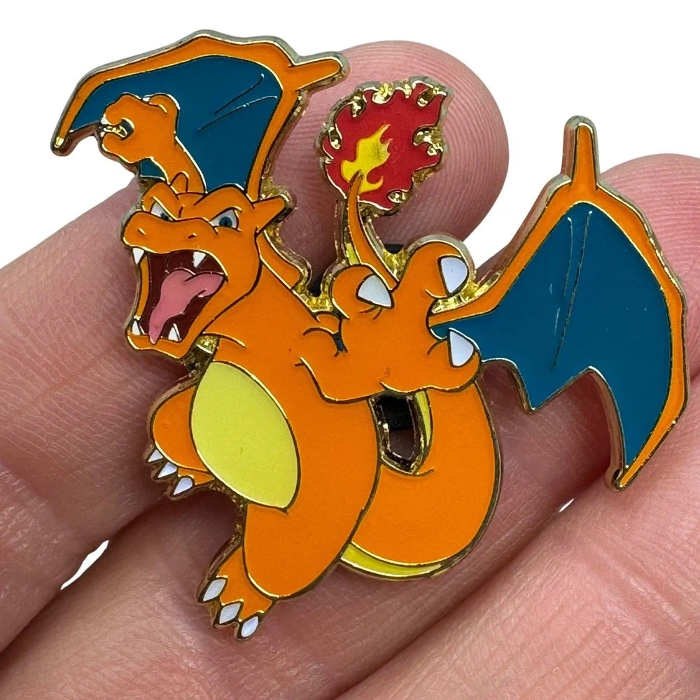 Pokemon Center Charizard Enamel Pin Official Nintendo‎ Collectible Orange Dragon